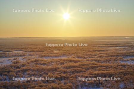 釧路湿原の日の出