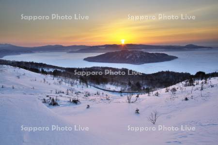 美幌峠の日の出