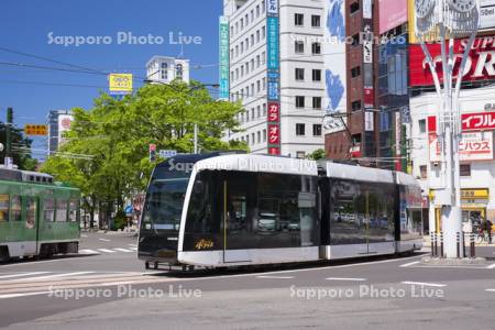 市電と札幌市街　2016年（H28）