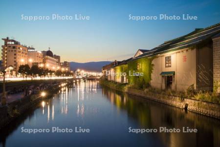小樽運河の夜景