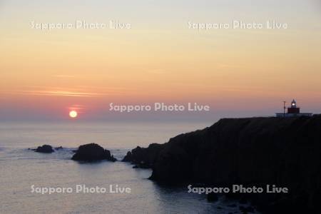 霧多布岬の朝日