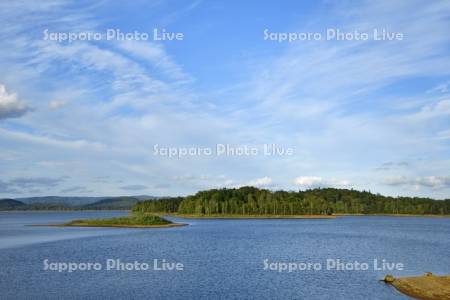 初秋の朱鞠内湖