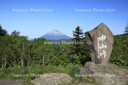 中山峠と羊蹄山