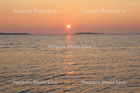 スコトン岬に沈む夕陽