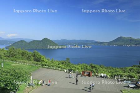 サイロ展望台から洞爺湖と有珠山