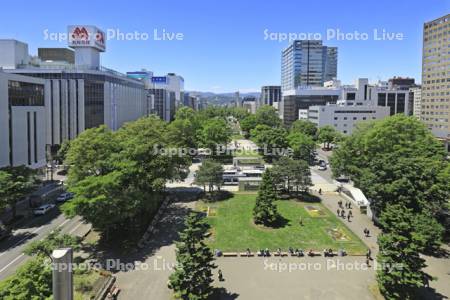 大通公園と札幌市街