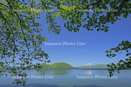 夏の洞爺湖と羊蹄山