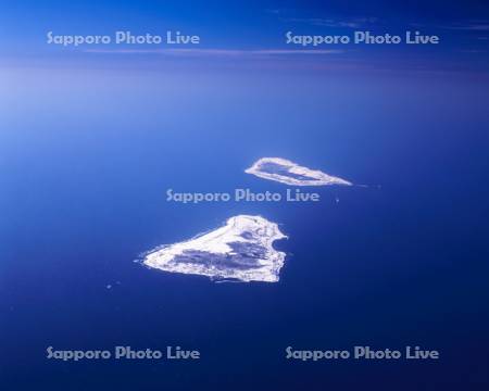 焼尻島　天売島　空撮