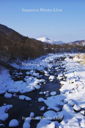 長流川と昭和新山