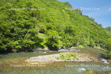 石狩川と層雲峡