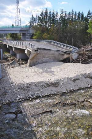 台風被害の橋　小林橋