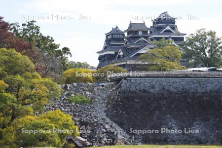 熊本地震後の熊本城