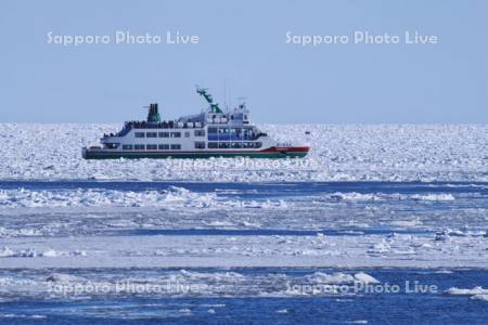 流氷観光砕氷船おーろらと流氷
