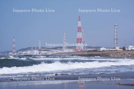 柏崎刈羽原子力発電所と日本海