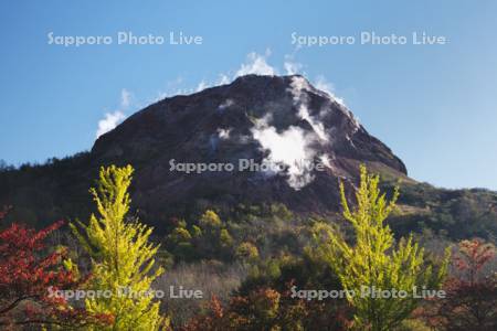 昭和新山の秋