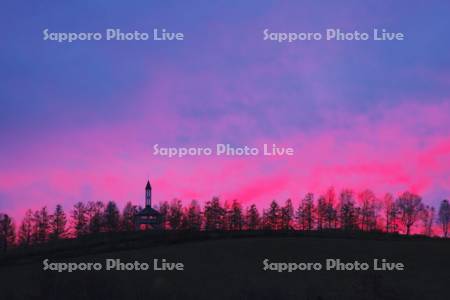 千代田の丘の夕景