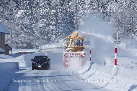 道路(国道107)の除雪