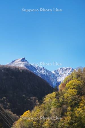 黒岳(大雪山）の雪と紅葉