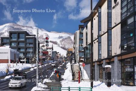 ひらふ坂とニセコグランヒラフスキー場