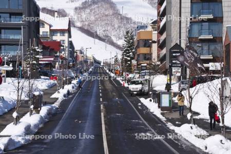 ひらふ坂とニセコグランヒラフスキー場