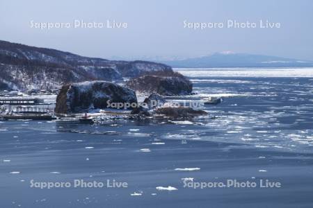ウトロとオホーツク海の流氷