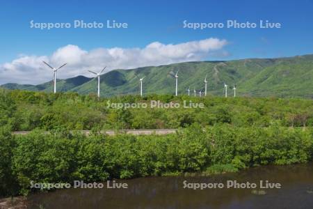 朱太川と風力発電