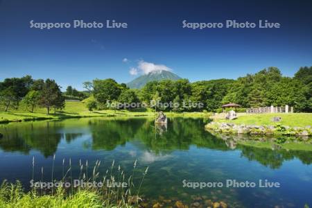 ふきだし公園と羊蹄山