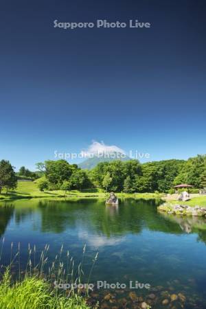 ふきだし公園と羊蹄山