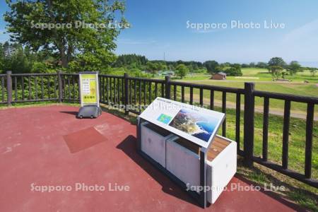 垣ノ島遺跡の展望デッキ