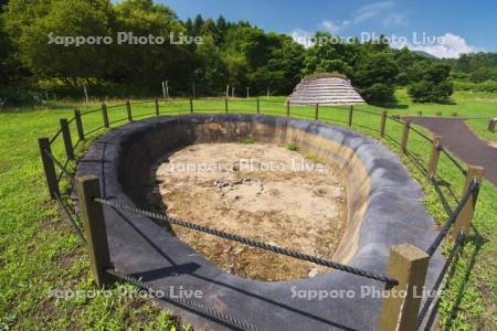 大船遺跡の竪穴住居跡