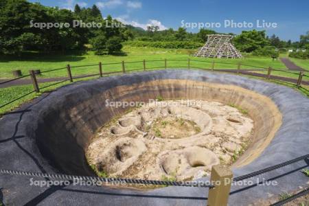 大船遺跡の竪穴住居跡