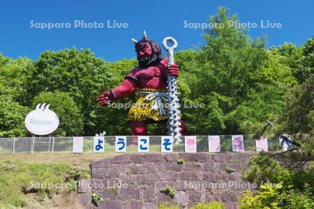 登別温泉の歓迎鬼像