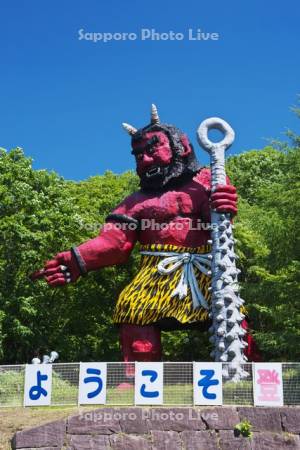 登別温泉の歓迎鬼像