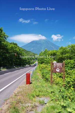 羊蹄山と道（国道276）