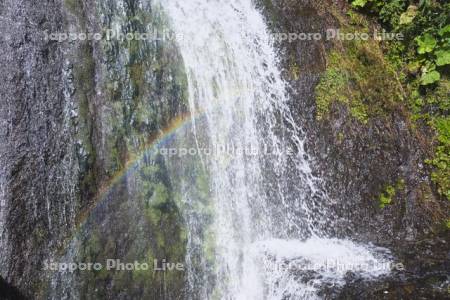 フンベの滝と虹