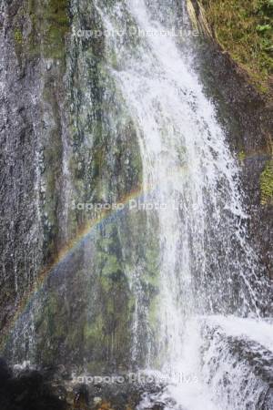 フンベの滝と虹