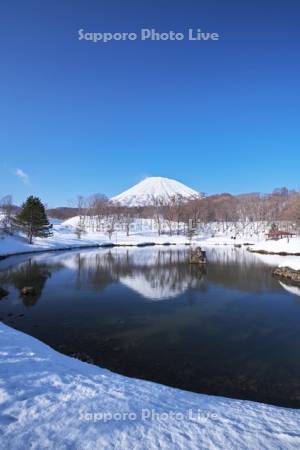 ふきだし公園と羊蹄山