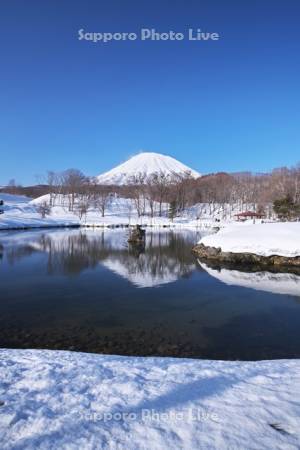 ふきだし公園と羊蹄山