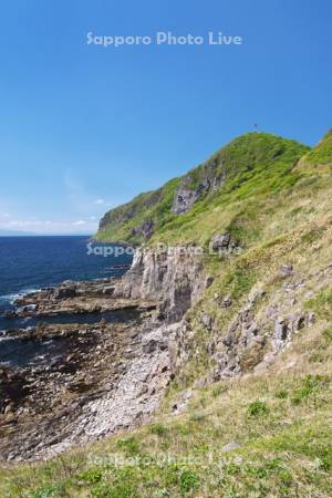 立待岬と津軽海峡