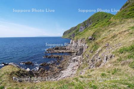 立待岬と津軽海峡