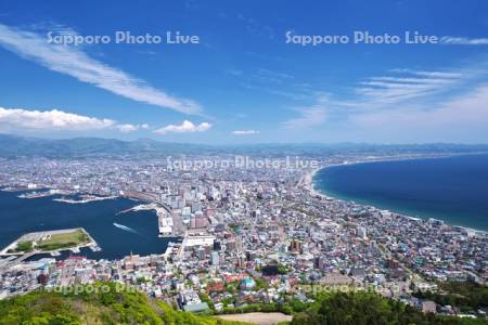 函館山より望む函館市街地