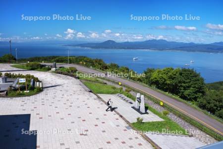 函館山と津軽海峡