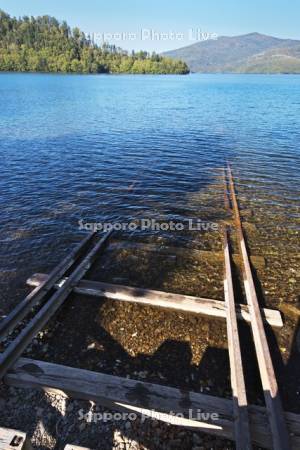 然別湖と湖底線路