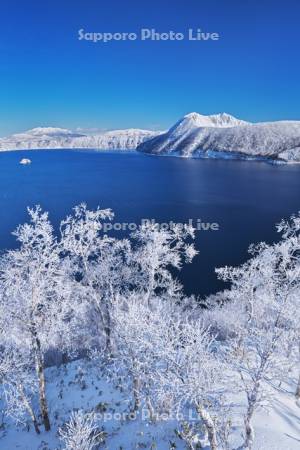 摩周湖と樹氷