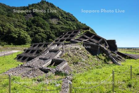 明戸海岸防潮堤　震災遺構