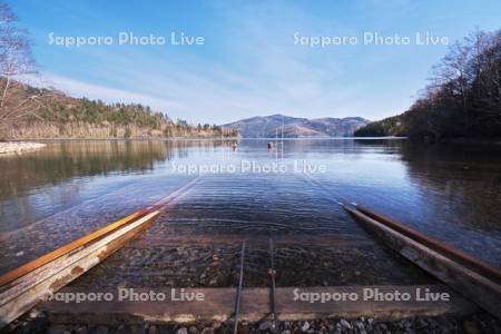 然別湖の湖底線路