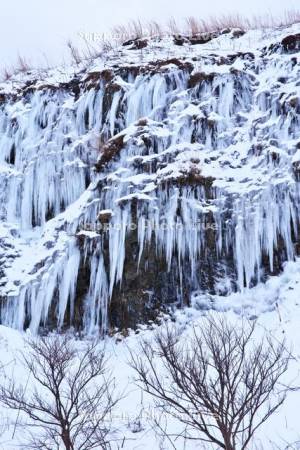 千畳敷駅の氷瀑