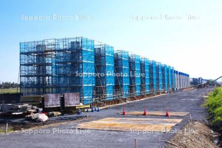 北海道新幹線の工事現場