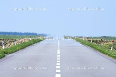 道と逃げ水