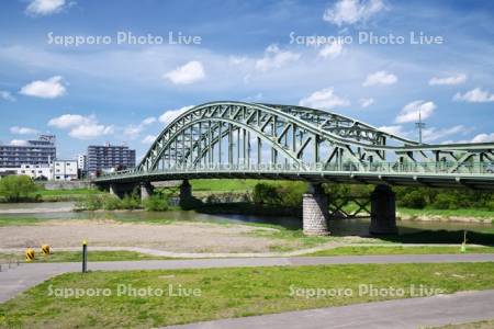 旭橋と石狩川